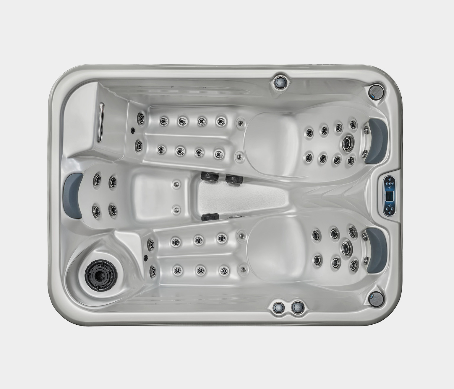 Spabad HC 4 från Hanscraft kan placeras inomhus och utomhus. Det är ett mindre spabad som har plats för 3 personer, 1 sittplatser och 2 liggplats.