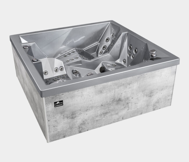 Spabad OKA Diamond är ett stort spabad från Hanscraft och som både kan placeras utomhus eller inomhus. Det stora spabadet har plats för 5 personer, 3 sittplatser och 2 liggplats.